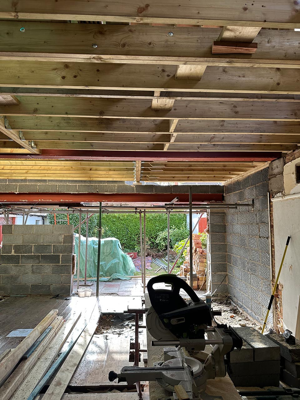 rsj-installation-for-house-extension-in-southbourne-bournemouth-dorset